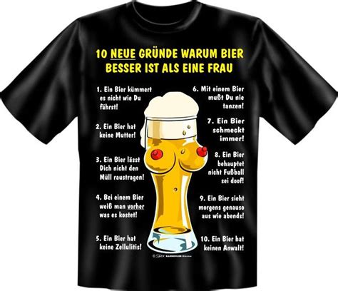 T Shirt Lustig Spr Che Shirts Freizeit Hobby Geschenke M Nnertag Bier