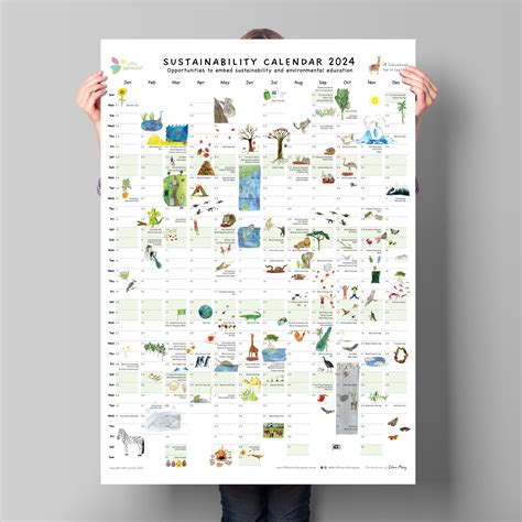 Sustainability Calendar Australia Printable Umeko Isabella