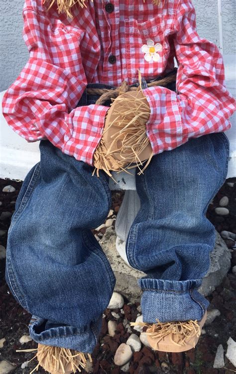 Sitting Scarecrow Wooden Fall Porch Sitter Home Decor Outdoor Etsy