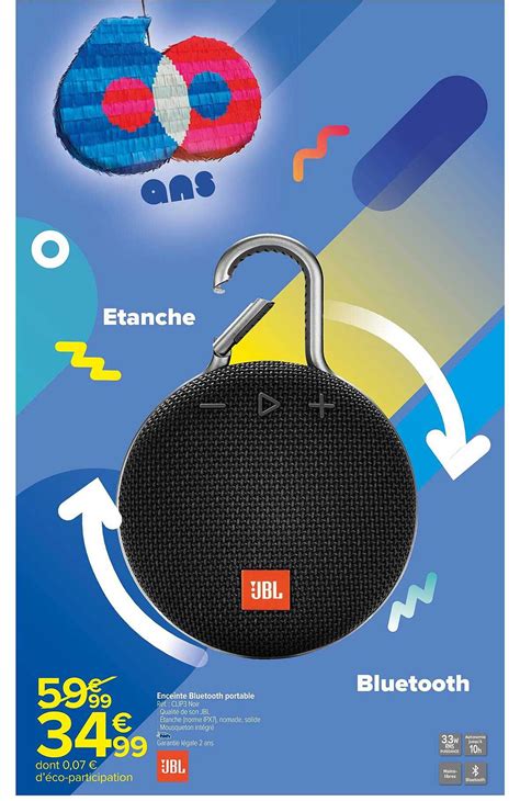 Promo Enceinte Bluetooth Portable Jbl Chez Carrefour Market ICatalogue Fr