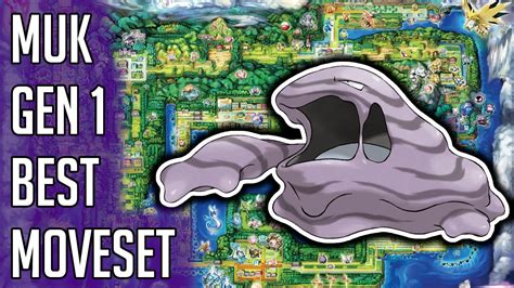 Muk Gen 1 Best Moveset Muk Best Moveset Moves Pokemon Red Blue Yellow