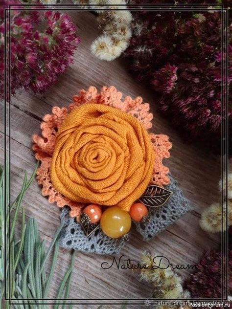 Моё новое увлечение - текстильные броши! | Самодельные цветы из ткани ...