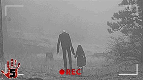 5 Scary Moments The Slenderman Was Caught On Camera Youtube