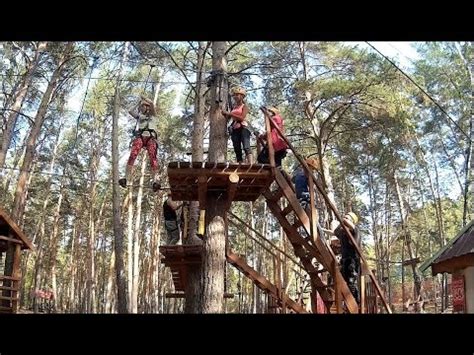 Веревочный парк Джунгли, загородный комплекс Сказка, Омск - YouTube