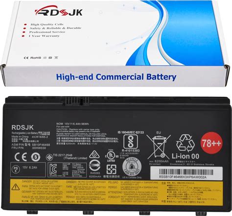 Amazon RDSJ 78 78 00HW030 SB10F46468 Laptop Battery For Lenovo