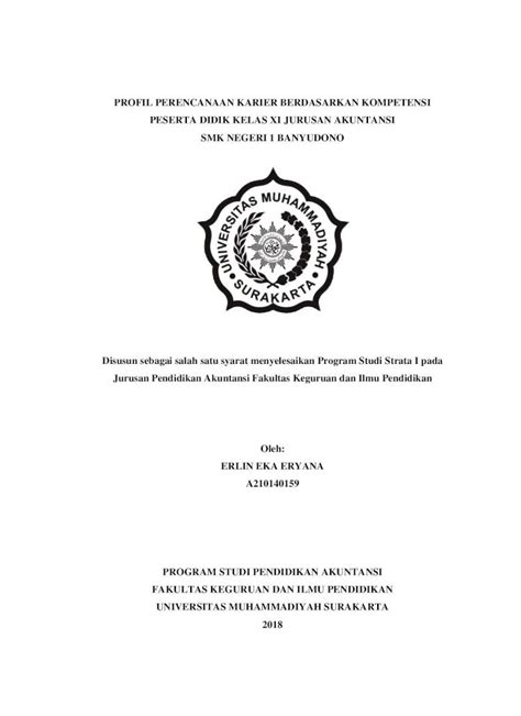 Pdf Profil Perencanaan Karier Berdasarkan Eprintsumsacid61700