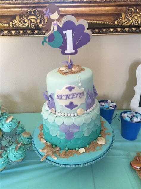 1st Birthday Little Mermaid Cake 1st Birthday Ideas