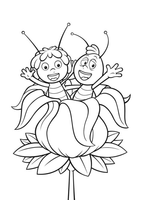 Maya the Bee Coloring Pages | 100 Pictures Free Printable