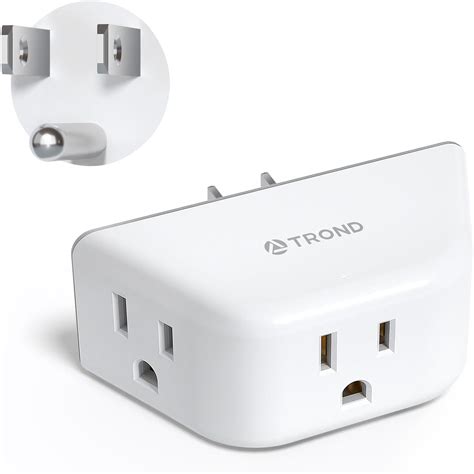 TROND Multi Plug Outlet Extender Wall Outlet Splitter With 3 Way Plug