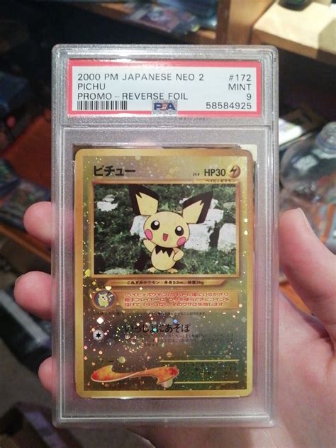 Mavin Pokemon Japanese Neo Promo Pichu Reverse Foil Psa Mint