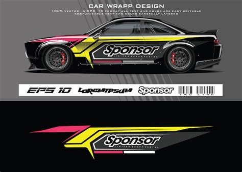 Premium Vector Car Livery Graphic Vector Abstract Grunge Background