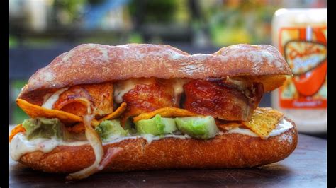 Bacon Chicken Nacho Sub From My Schickling Grill English Grill And