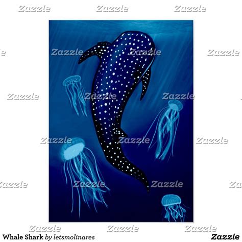 Whale Shark Poster | Zazzle in 2022 | Custom framing, Whale shark ...