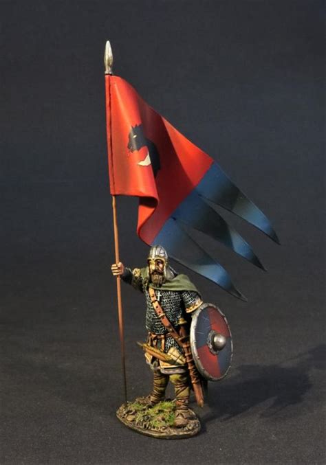 Saxon Standard Bearer, Anglo Saxon/Danes, The Age of Arthur--single figure with flag--RETIRED ...