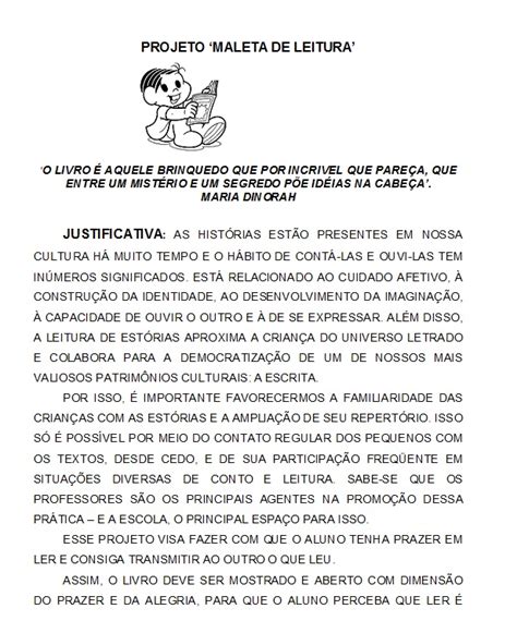 Aprendendo Sempre Com Profª Célia Projeto De Leitura Maleta De