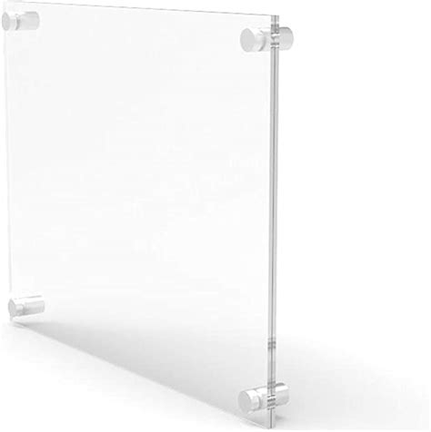 Fixturedisplays® 2 Sheets Acrylic Per Set Clear Sign Name Holder Plexiglass 6x6