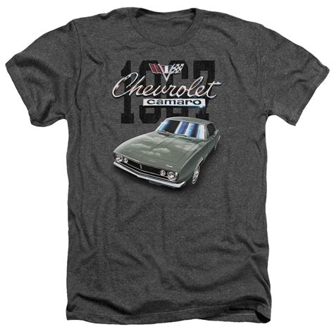 Chevy Shirt Chevrolet 1967 Classic Camaro Heather Charcoal T Shirt