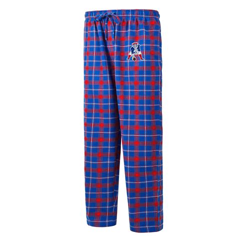 New England Patriots Mens Ledger Royal Red Pajama Pants Detroit Game