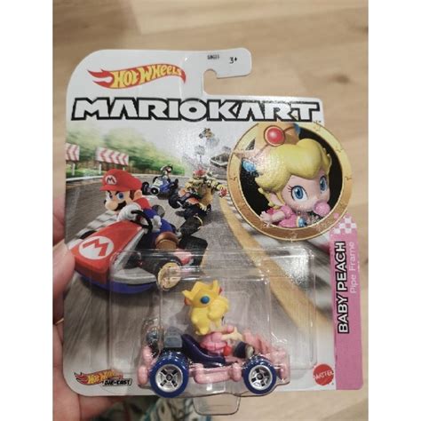 Hot Wheels Mario Kart Baby Peach Standard Kart New Card Shopee Malaysia