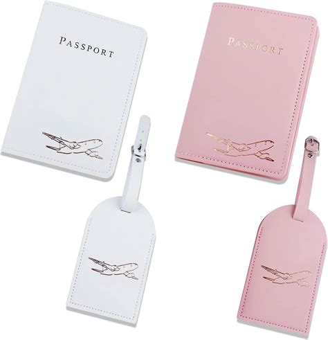 Cute Passport Holder 2 2 Pieces Passport Wallet Holder Luggage Tags Card Case