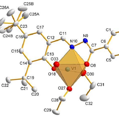 A View Of The Coordination Environment Of The Vv Atom In H Atoms