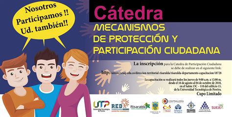 C Tedra Mecanismos De Protecci N Y Participaci N Ciudadana Control