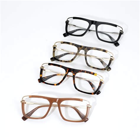 Yeetian Yeto 210 Fashion Spectacle Frame Acetato Mix Metal Acetate