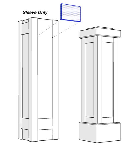 Pvc Shaker Panel Newel Post I Elite Trimworks Newel Posts Decorative Columns Porch Posts