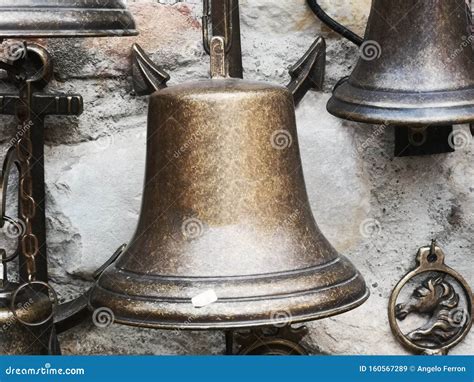 Various Shapes And Sizes Of Bells For Bell Use Stock Image Image Of