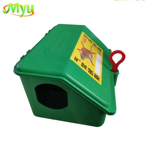 Lockable Plastic Rodent Mouse Control Trap Box Rat Bait Station Rat