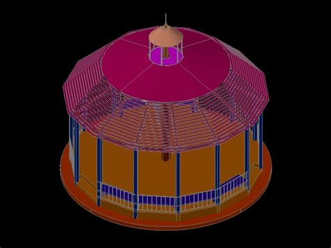 Glorieta En 3d En AutoCAD Descargar CAD 536 23 KB Bibliocad