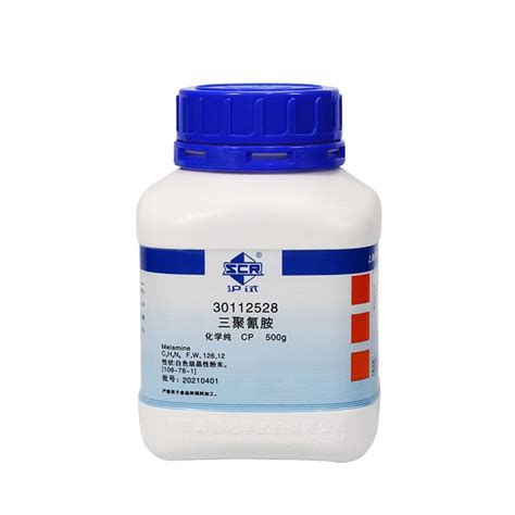 国药试剂 三聚氰胺 Cp 化学纯 沪试 ≥990 500g 化学试剂