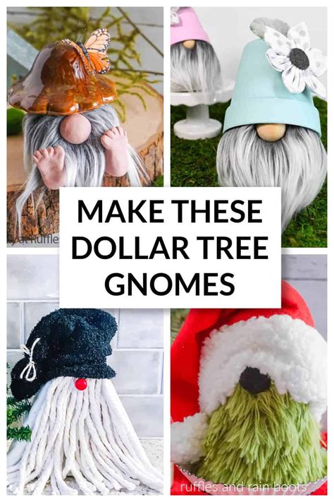 Diy Dollar Tree Gnome Projects For All Seasons And Holidays In 2021