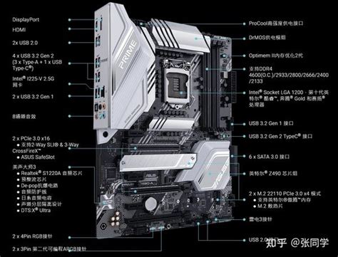 华硕prime Z490 V主板规格参数 知乎