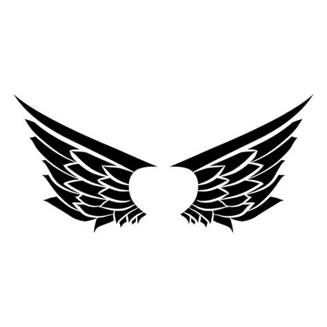 2 Wing Stroke Silhouette Png And Svg Design For T Shirts