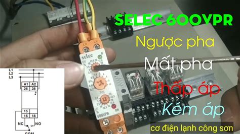 Relay Bảo Vệ Điện Áp Mất Pha Ngược Pha Selec 600VPR 300 520V