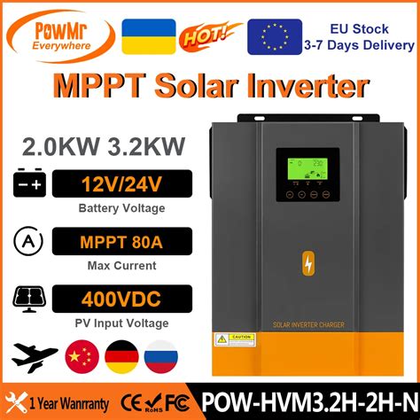 Powmr Inversor Solar H Brido Inversor H Brido Fotovoltaico De Sa Da