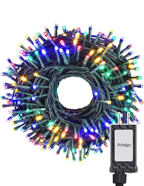 Luces Serie De Navidad Christmas 100 Led Luz Multicolor Cable Verde