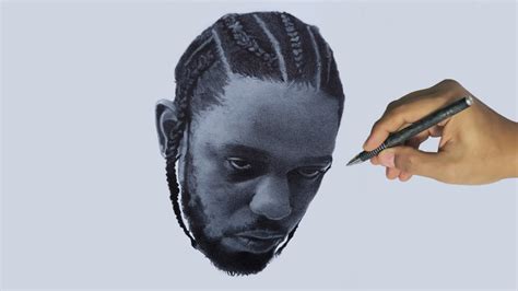 Kendrick Lamar Drawing With Ballpoint Pen Speed Drawing YouTube