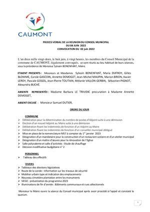 Calaméo 17 Pv Conseil Municipal 8 Juin 2022