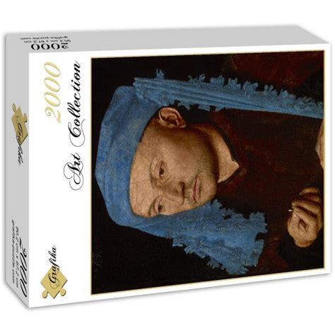 Puzzle Grafika Jan Van Eyck Portrait Of A Man With A Blue Chaperon