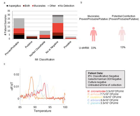 Mucorales detection a) Aspergillus and Mucorales detection distribution ...