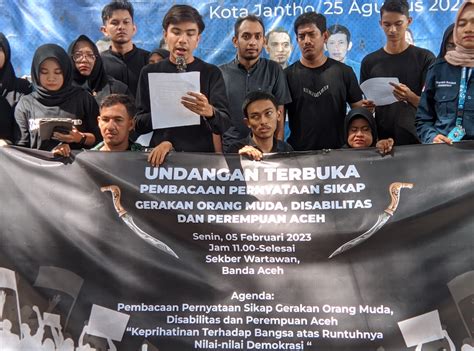 Anak Muda Dan Disabilitas Di Aceh Nyatakan Sikap Terhadap Kondisi Demokrasi