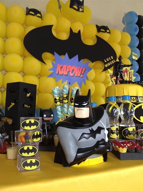 Decorando Com O Batman Fiesta De Batman Cumpleaños Batman Fiestas