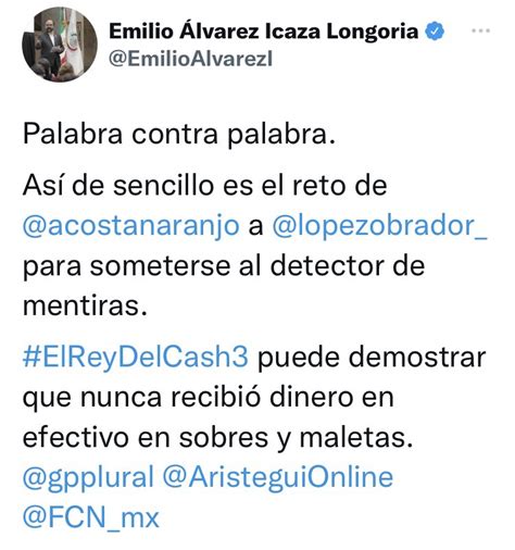 Antonio Moreno on Twitter RT MglMauricio El senador Emilio Álvarez