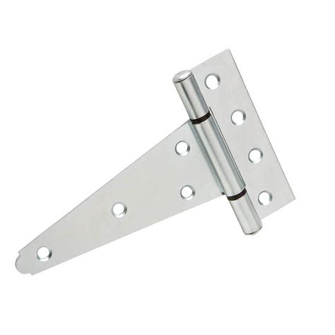 Everbilt 6 In X 6 In Zinc Plated Heavy Duty Tee Hinge 13618 The Home Depot