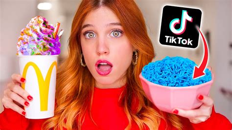 Probando Comida Viral De Tiktok Life Hacks Y Recetas Trucos Raros