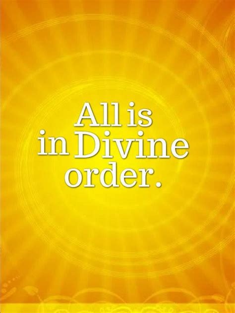 All Is In Divine Order Affirmations Spiritual Awakening