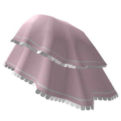 Pink White Train Ruffle Skirt Roblox