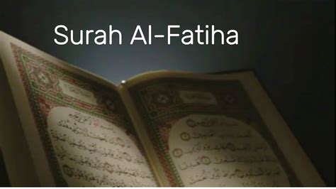 Quran Recitation Surah Al Fatiha Beautiful Recitation With Urdu